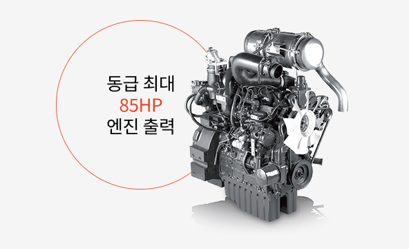 고출력·고속주행으로 강력한 작업 성능